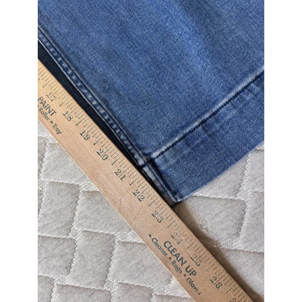 Maeve The Colette Jeans Womens 31P Blue High Rise Wide Leg Crop Stretch Denim - Picture 7 of 8